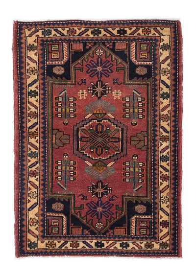 Hamadan Tapete 86x120cm - Tapete persa - vermelho escuro