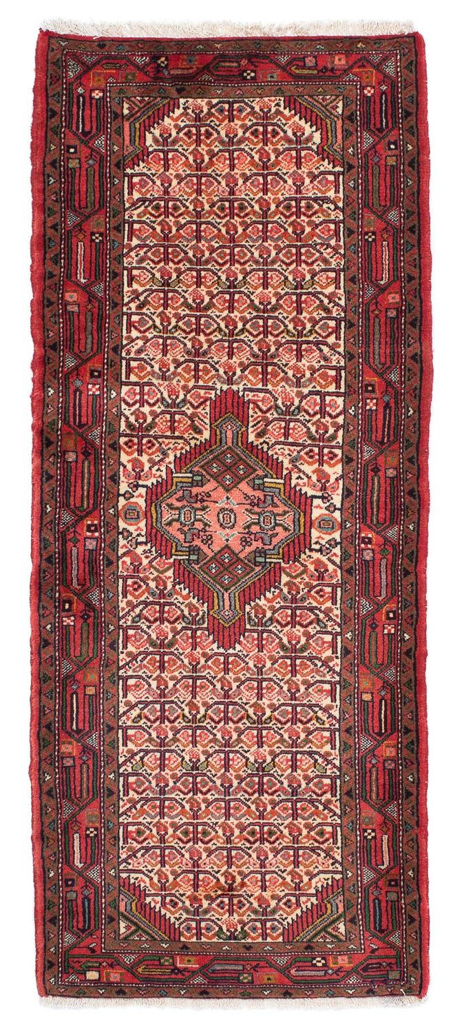 Corredor Tapete Persa - Nomadic - 195 x 76 cm - vermelho escuro