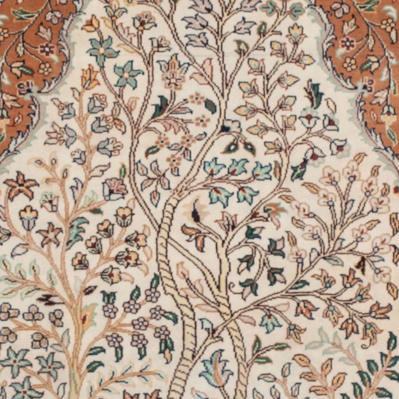 Seda da Caxemira Tapete 124x76cm - Tapete Oriental