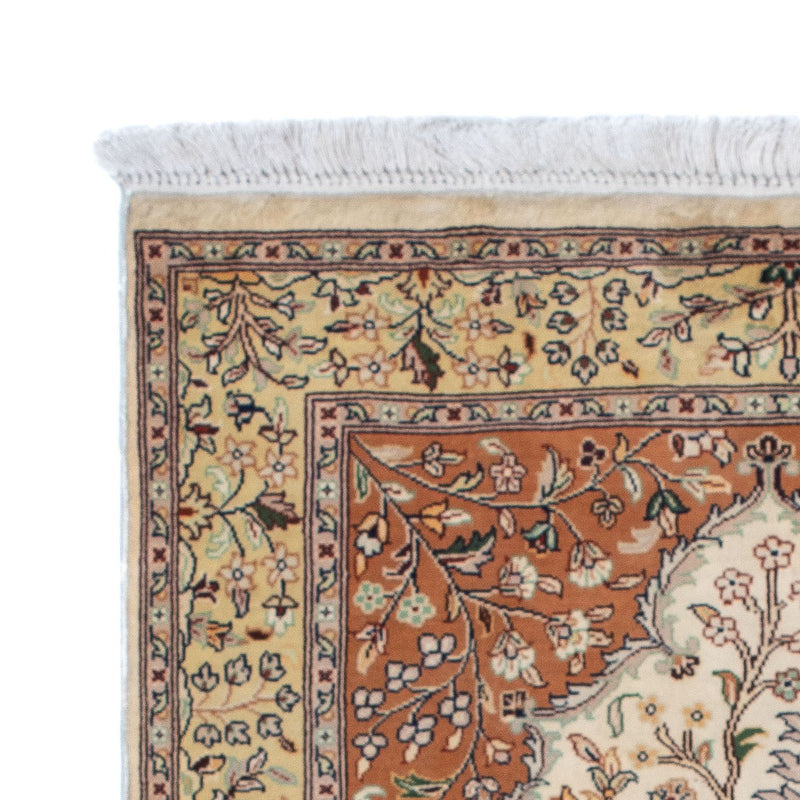 Seda da Caxemira Tapete 124x76cm - Tapete Oriental