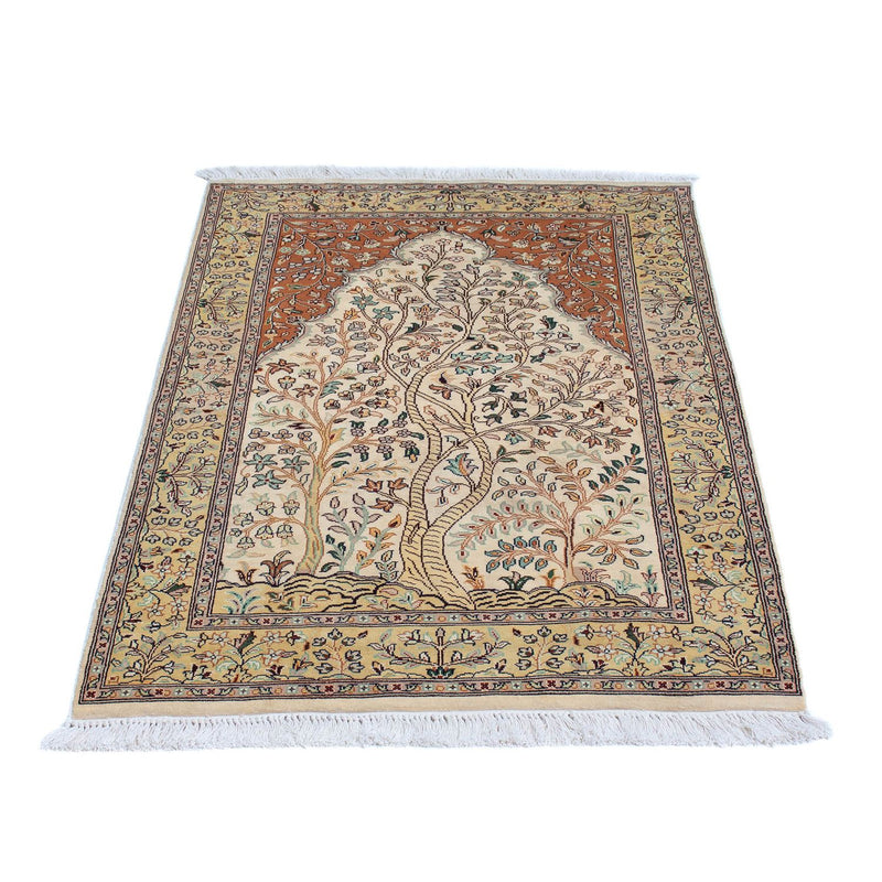 Seda da Caxemira Tapete 124x76cm - Tapete Oriental