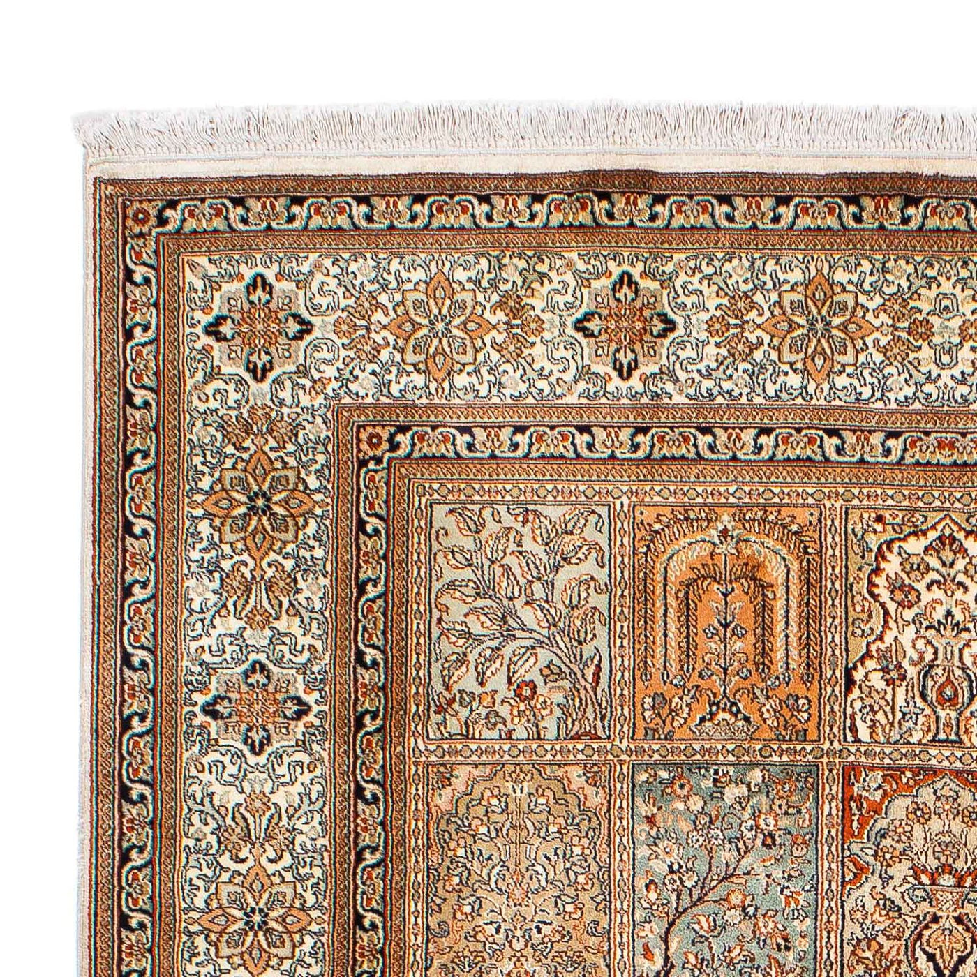 Seda da Caxemira Tapete 221x158cm - Tapete Oriental