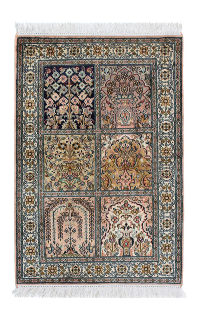 Seda da Caxemira Tapete 64x95cm - Tapete Oriental