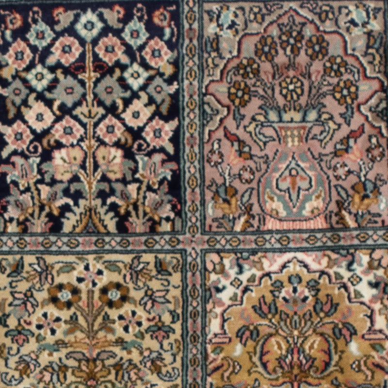 Seda da Caxemira Tapete 95x64cm - Tapete Oriental