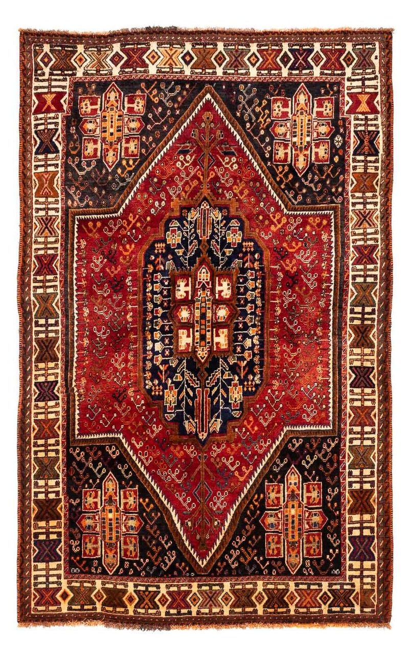 Tapete Persa - Nomadic - 257 x 160 cm - vermelho escuro