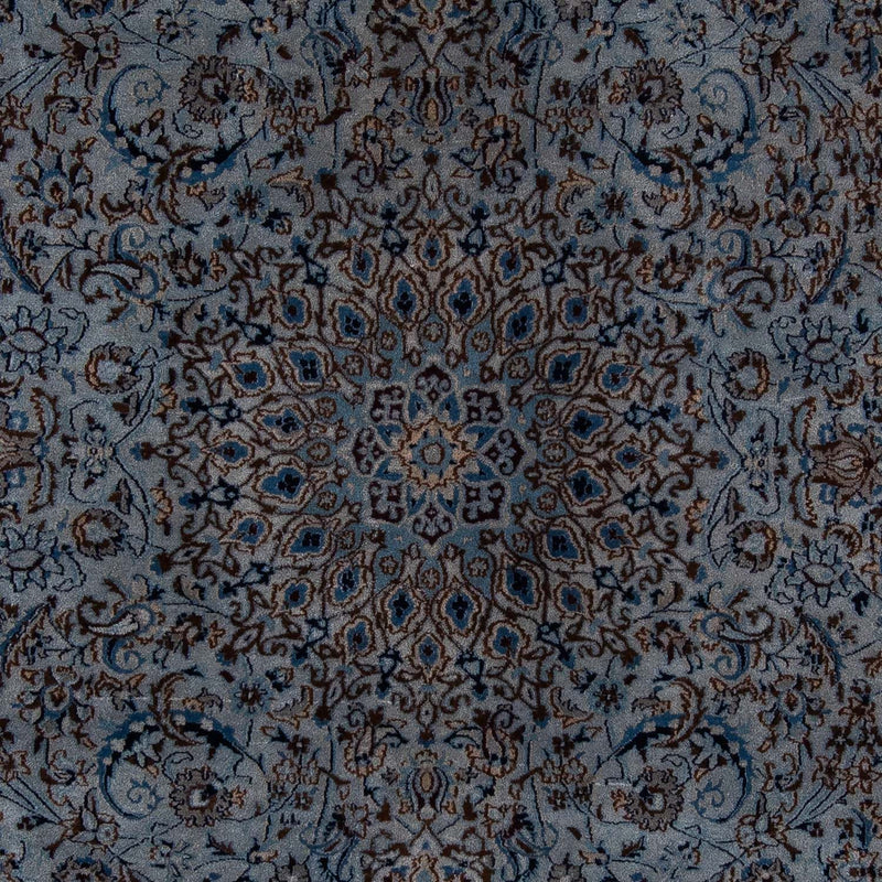 Tapete Persa - Nain - 296 x 200 cm - azul-mar