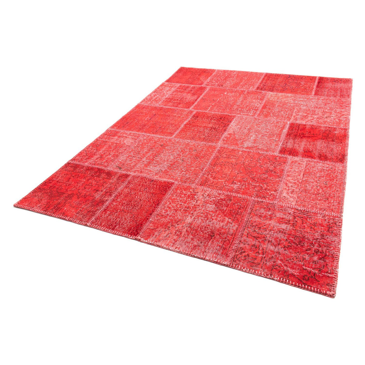 Tapete de trabalho em patchwork 170x240cm - Perserteppich Wollteppich