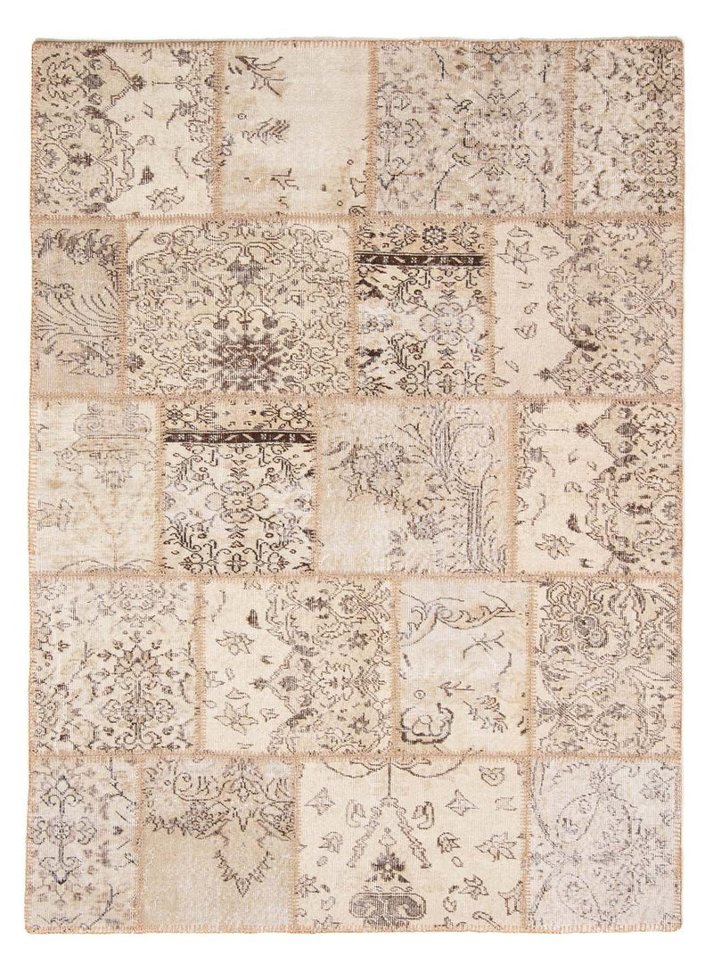 Tapete de trabalho em patchwork 240x170cm - Perserteppich Wollteppich