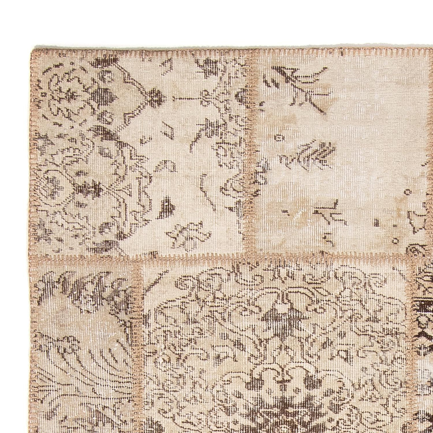 Tapete de trabalho em patchwork 240x170cm - Perserteppich Wollteppich