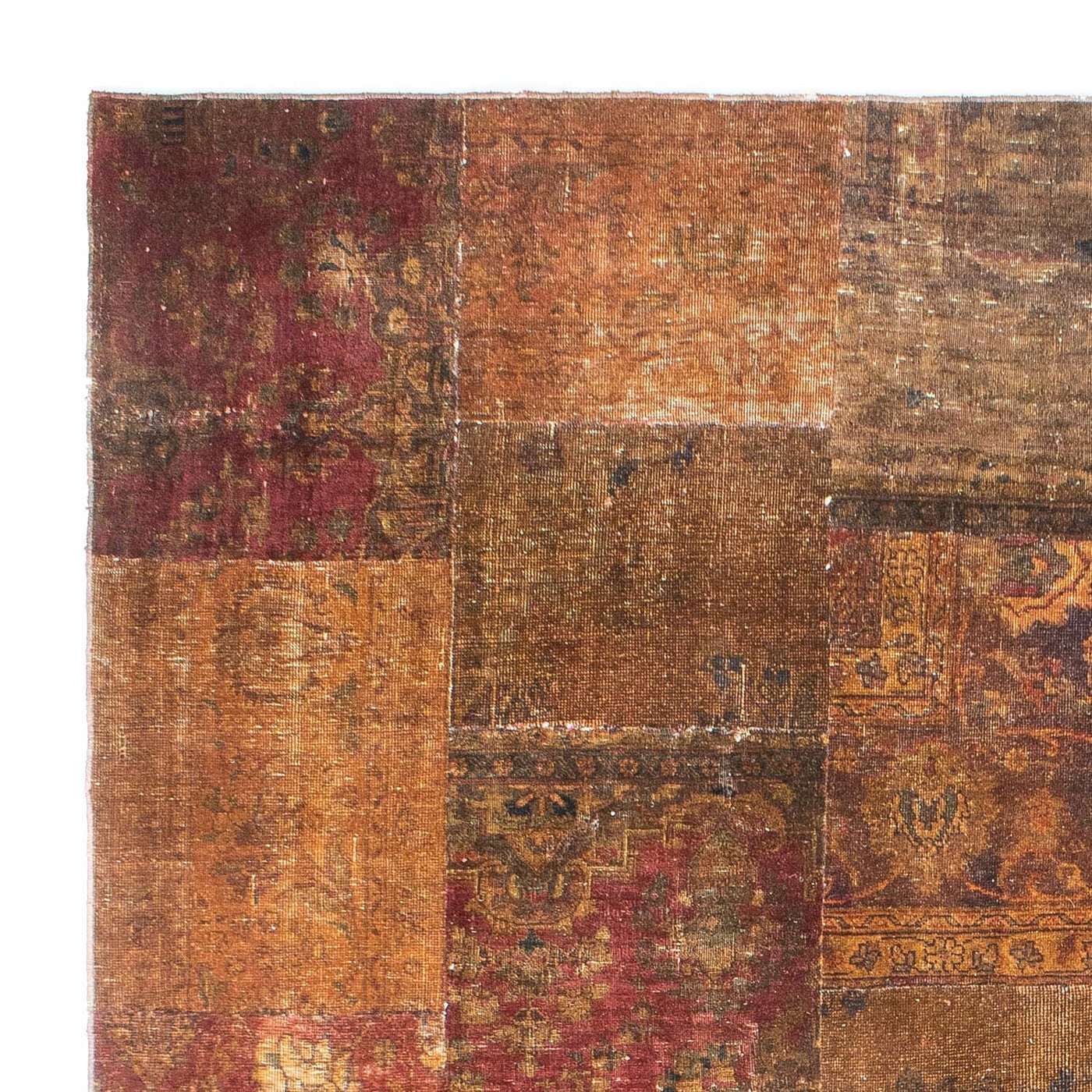Tapete de trabalho em patchwork 296x246cm - Perserteppich Wollteppich