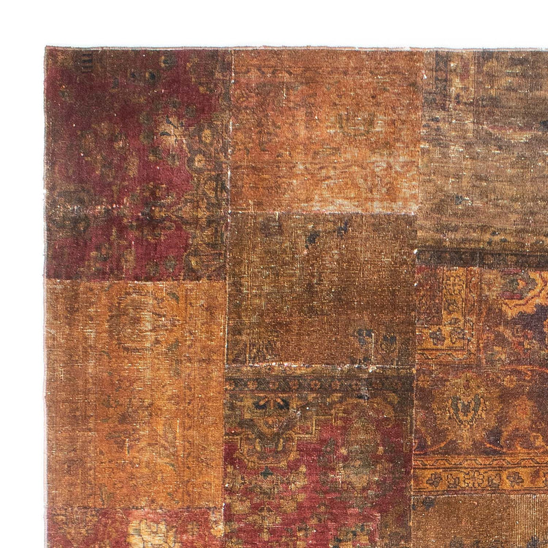 Tapete de trabalho em patchwork 296x246cm - Perserteppich Wollteppich