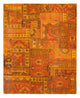 Tapete de trabalho em patchwork 295x239cm - Perserteppich Wollteppich