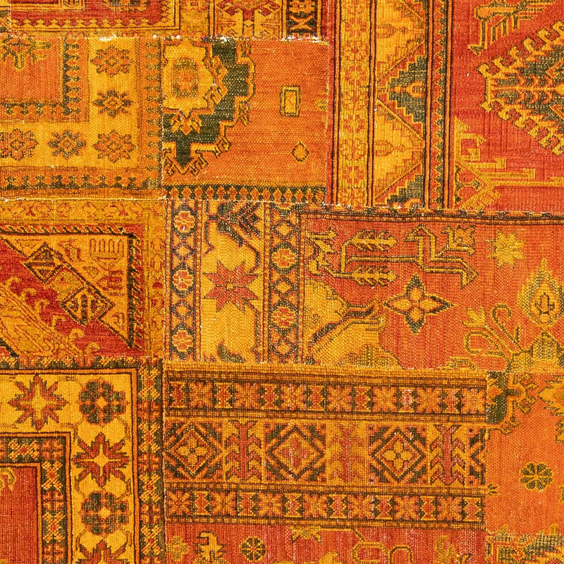 Tapete de trabalho em patchwork 295x239cm - Perserteppich Wollteppich