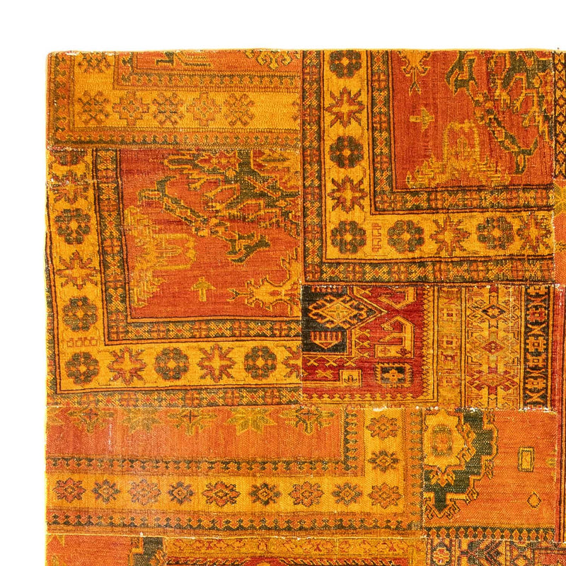 Tapete de trabalho em patchwork 295x239cm - Perserteppich Wollteppich