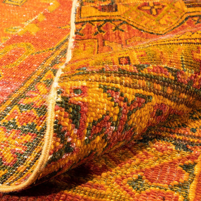 Tapete de trabalho em patchwork 295x239cm - Perserteppich Wollteppich