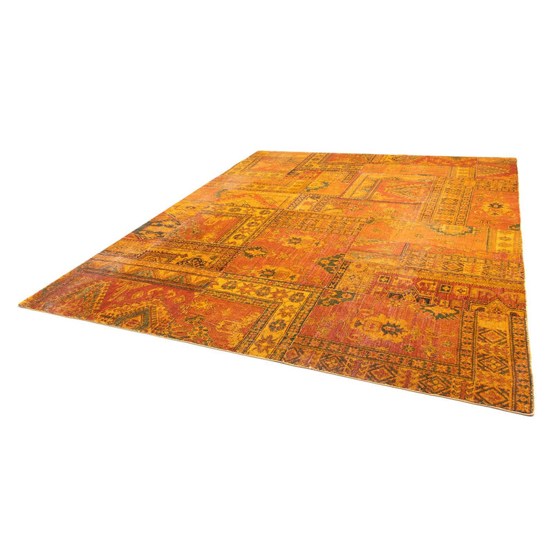 Tapete de trabalho em patchwork 295x239cm - Perserteppich Wollteppich