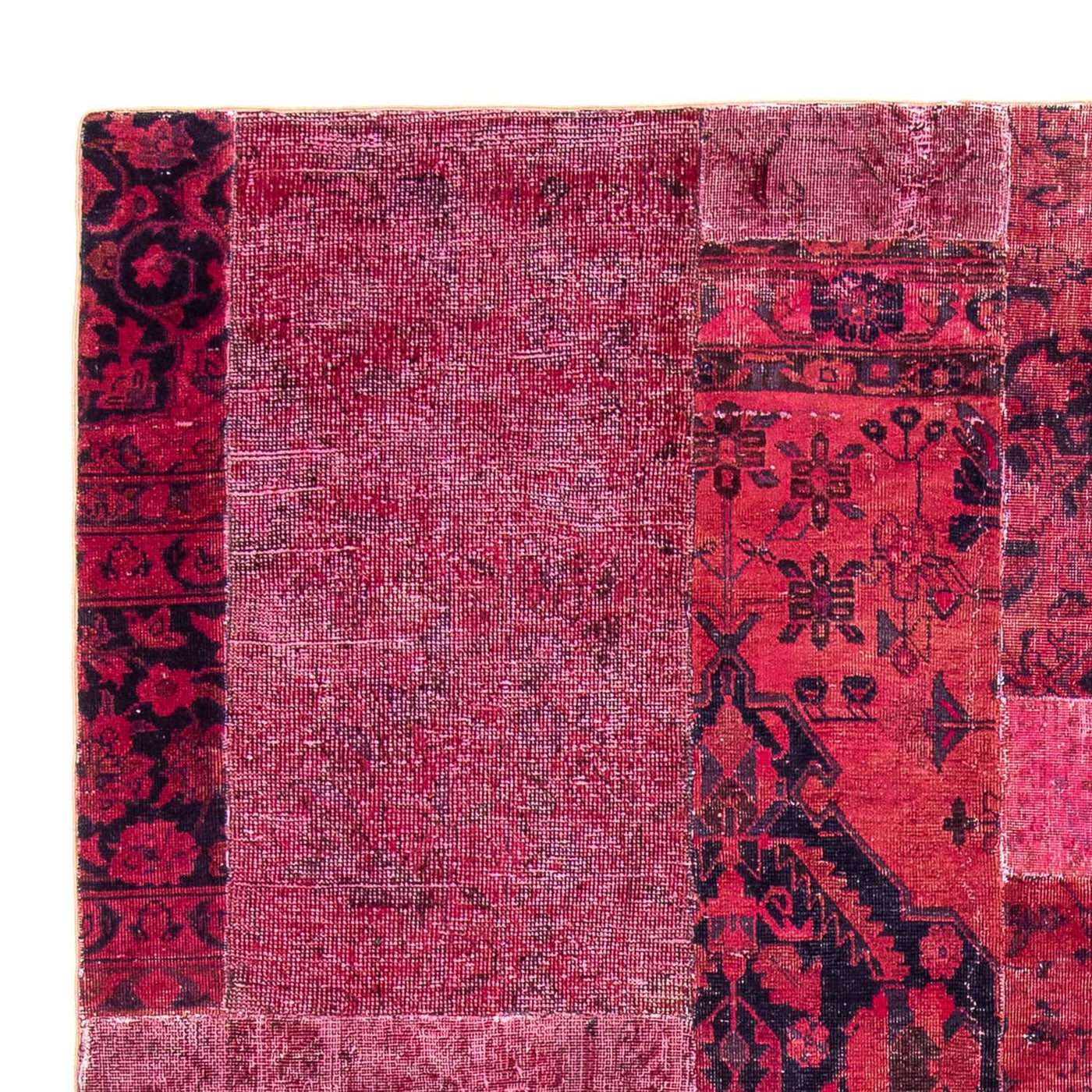 Tapete de trabalho em patchwork 269x180cm - Perserteppich Wollteppich