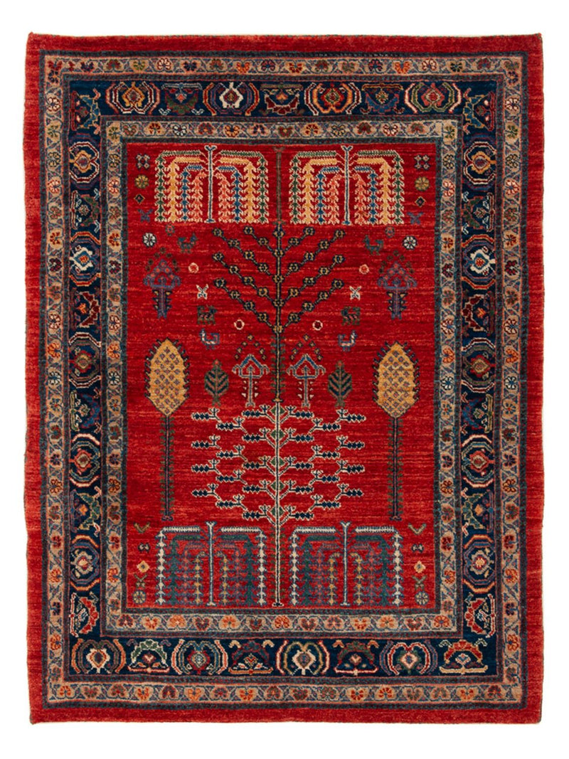 Tapete Gabbeh - Kashkuli Persa - 120 x 85 cm - vermelho