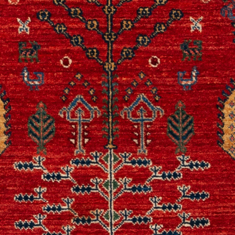Tapete Gabbeh - Kashkuli Persa - 120 x 85 cm - vermelho
