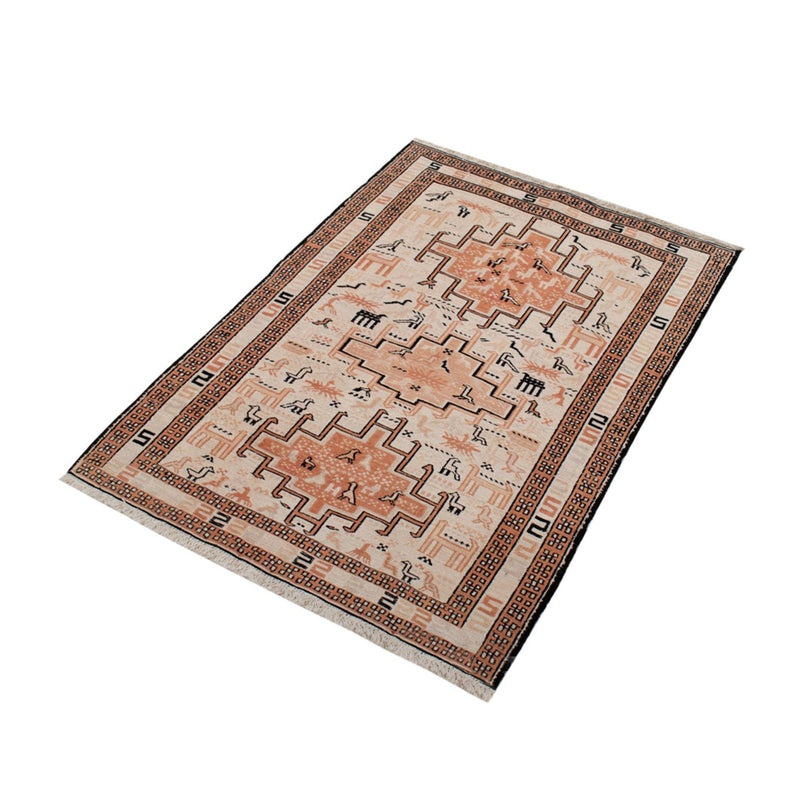 Tapete Kelim - Oriental - 100 x 71 cm - bege