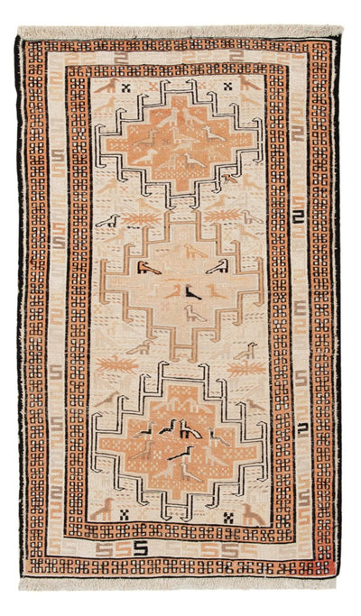 Kilim de seda Tapete 63x107cm