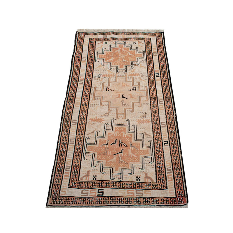 Tapete Kelim - Oriental - 107 x 63 cm - bege