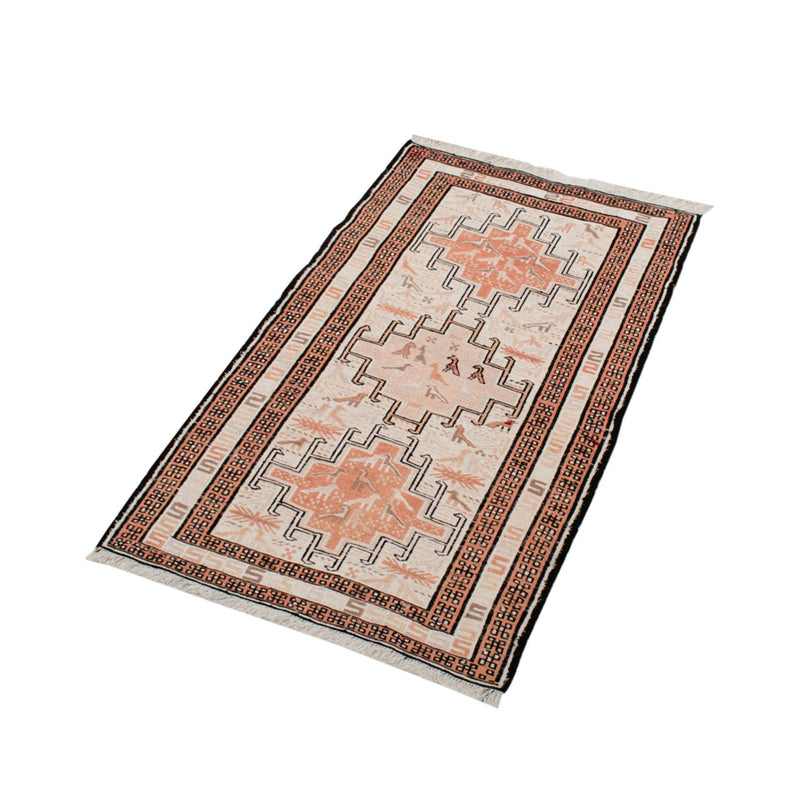 Kilim de seda Tapete 103x62cm