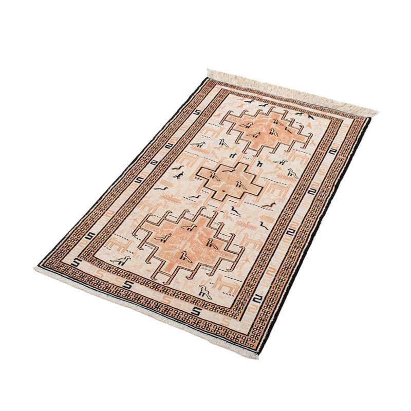 Tapete Kelim - Oriental - 101 x 65 cm - bege