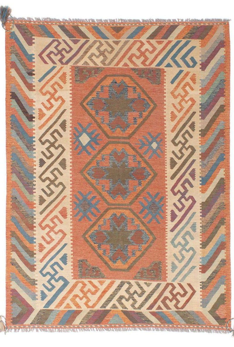 Kilim moderno Tapete 147x200cm - Tapete de lã