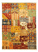 Tapete de trabalho em patchwork 247x181cm - Perserteppich Wollteppich