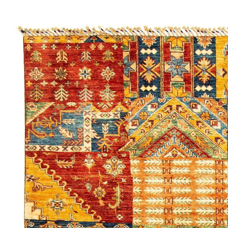 Tapete de trabalho em patchwork 247x181cm - Perserteppich Wollteppich