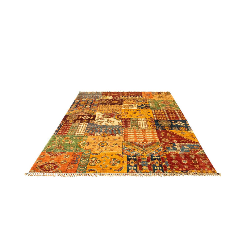 Tapete de trabalho em patchwork 247x181cm - Perserteppich Wollteppich