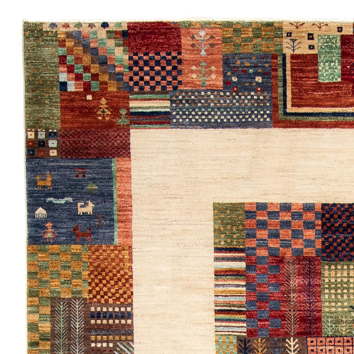 Loribaft Tapete 200x290cm - Perserteppich Wollteppich