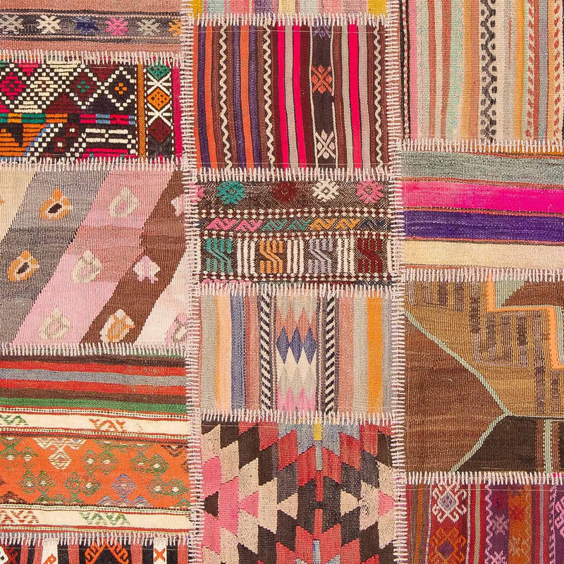 Tapete de trabalho em patchwork 300x216cm - Tapete de lã