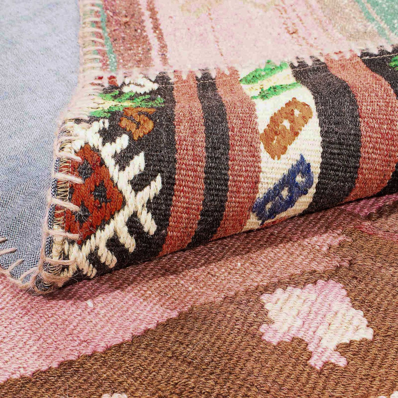 Tapete de trabalho em patchwork 300x216cm - Tapete de lã