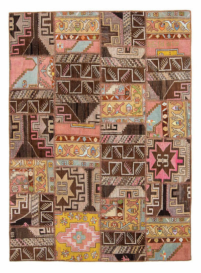 Tapete de trabalho em patchwork 173x241cm - Tapete de lã