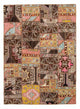 Tapete de trabalho em patchwork 241x173cm - Tapete de lã