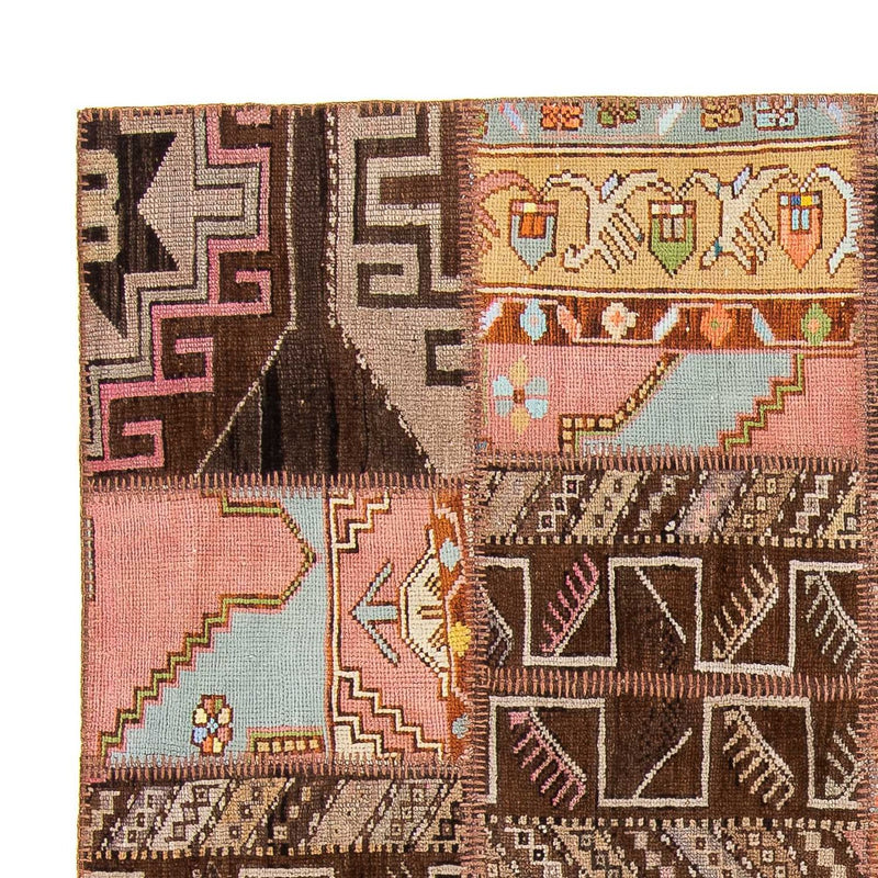Tapete de trabalho em patchwork 241x173cm - Tapete de lã
