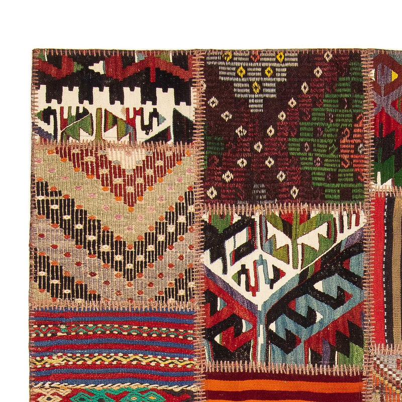 Tapete de trabalho em patchwork 238x168cm - Tapete de lã