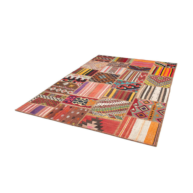 Tapete de trabalho em patchwork 238x168cm - Tapete de lã