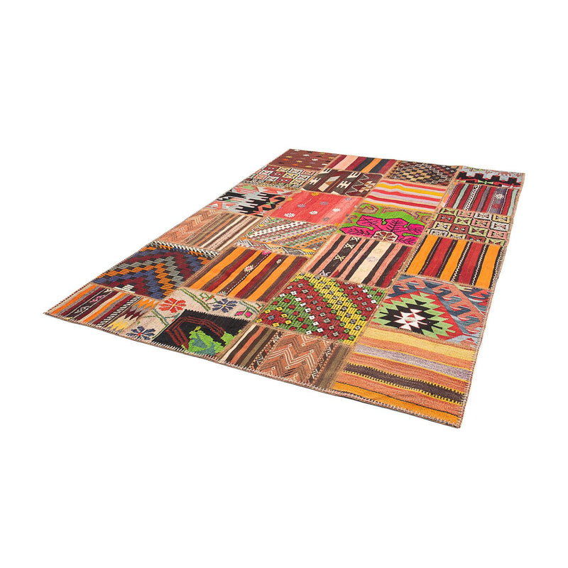 Tapete de trabalho em patchwork 239x168cm - Tapete de lã