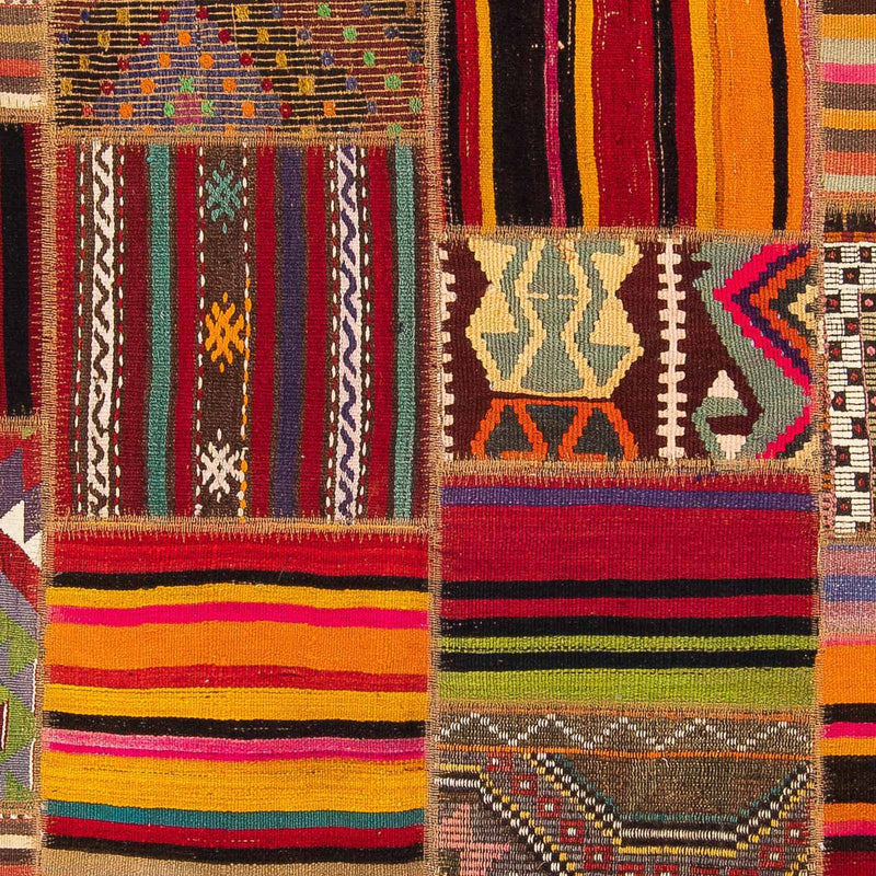 Tapete de trabalho em patchwork 237x170cm - Tapete de lã