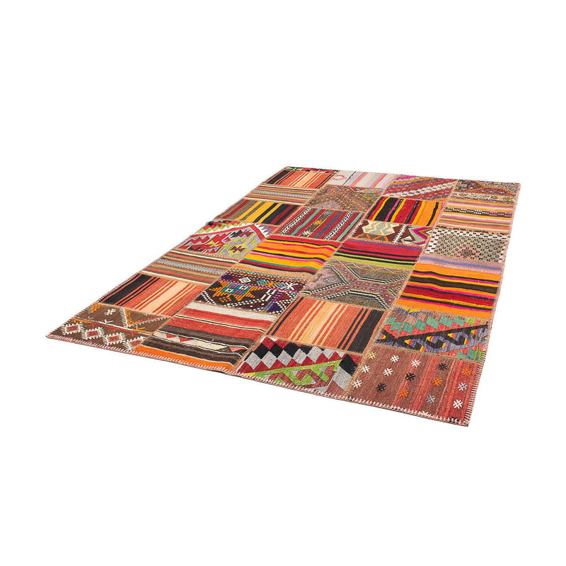 Tapete de trabalho em patchwork 237x170cm - Tapete de lã