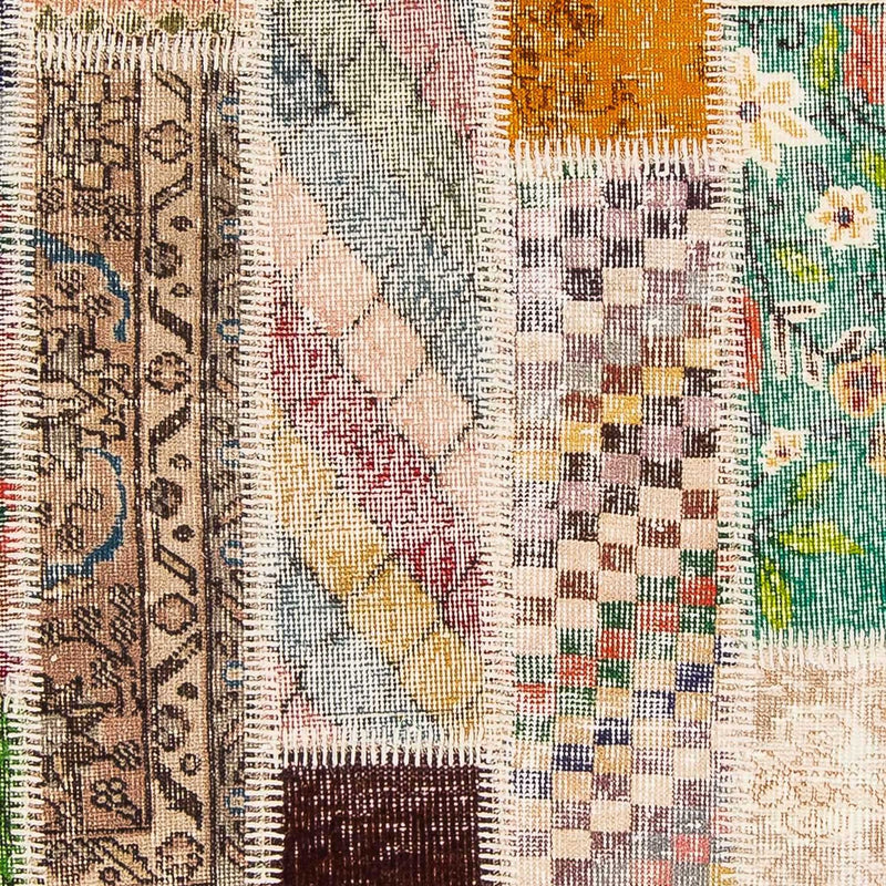 Tapete de trabalho em patchwork 184x120cm - Tapete de lã