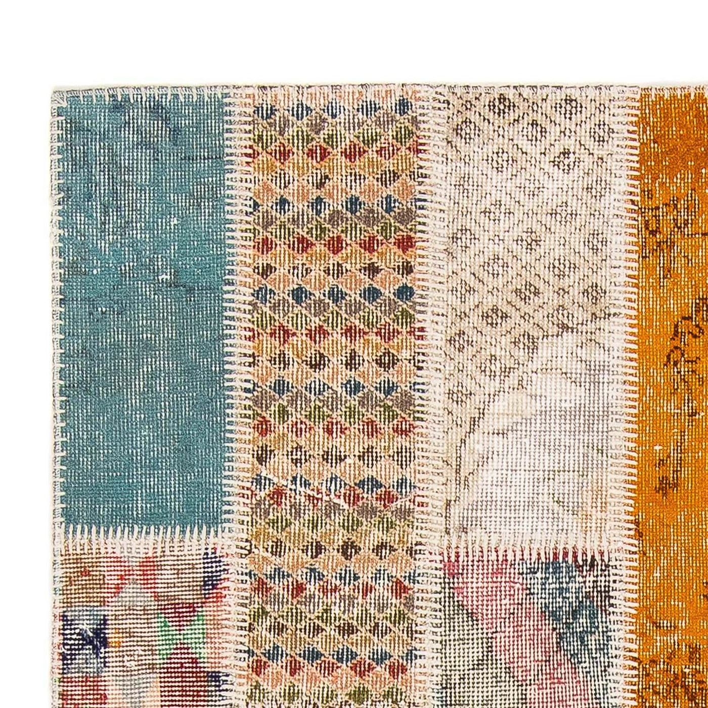 Tapete de trabalho em patchwork 184x120cm - Tapete de lã