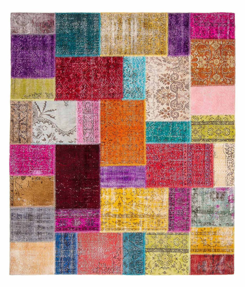Tapete de trabalho em patchwork 300x200cm - Tapete de lã