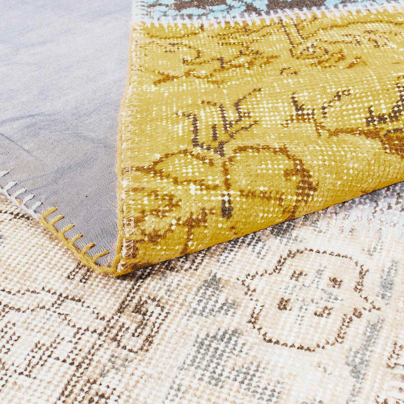 Tapete de trabalho em patchwork 300x200cm - Tapete de lã