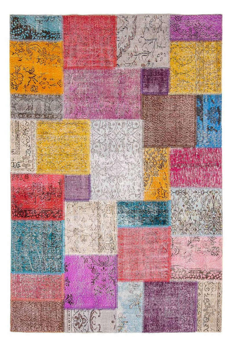 Tapete de trabalho em patchwork 250x300cm - Tapete de lã