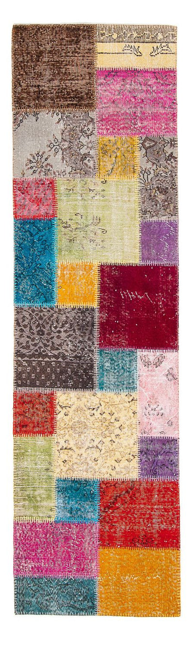 Tapete de trabalho em patchwork 85x300cm - Tapete de lã