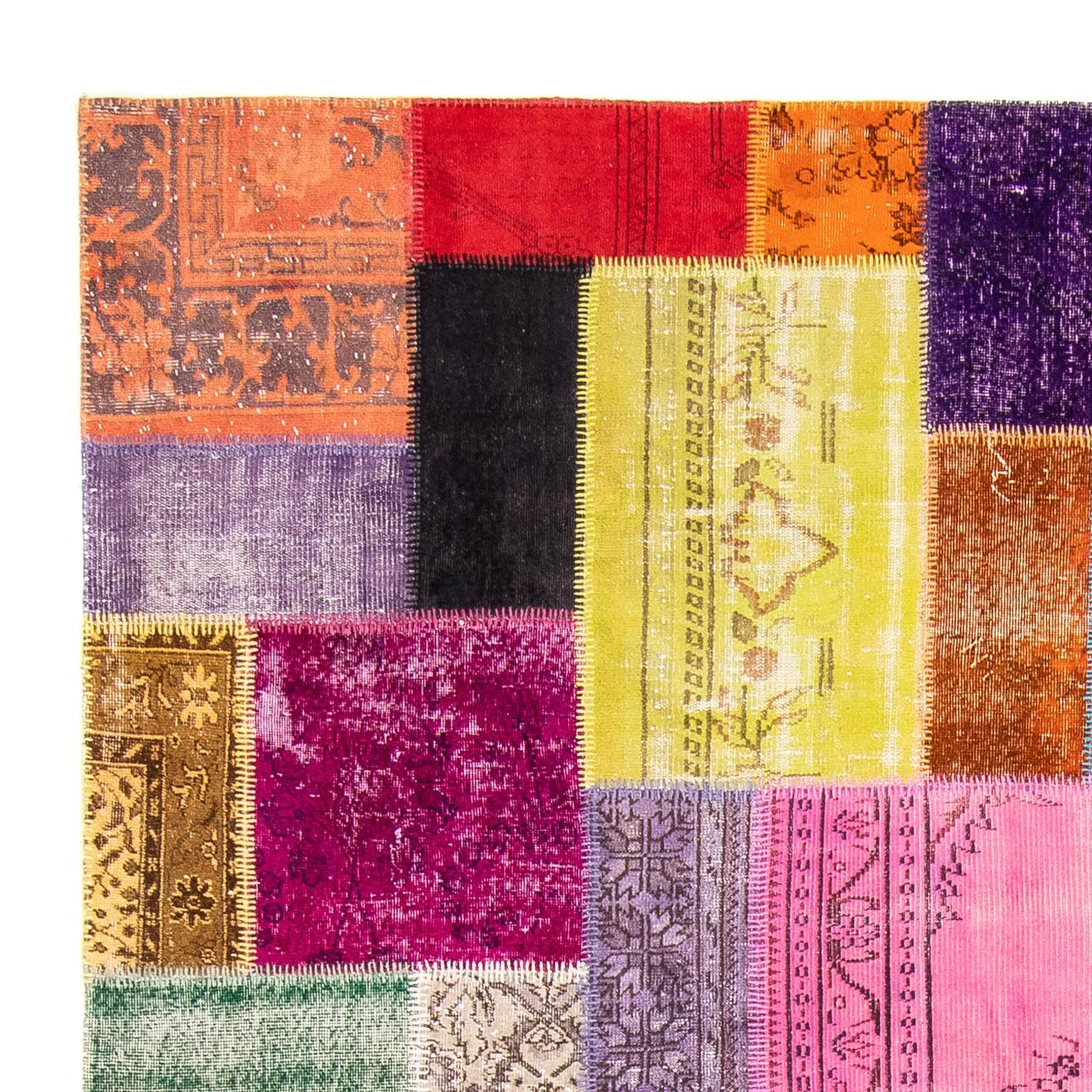 Tapete de trabalho em patchwork 365x275cm - Perserteppich Wollteppich